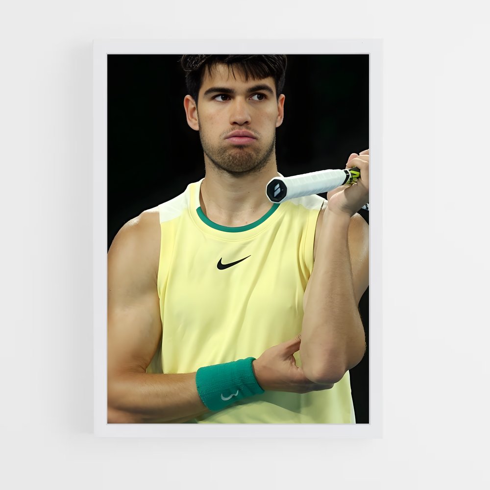 Poster Carlos alcaraz compétitivité – affiche Tennis (vue 3)